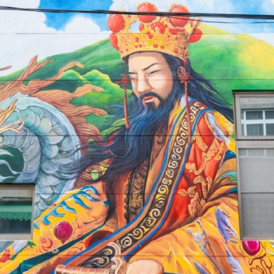 鳳山開漳聖王廟牆面彩繪